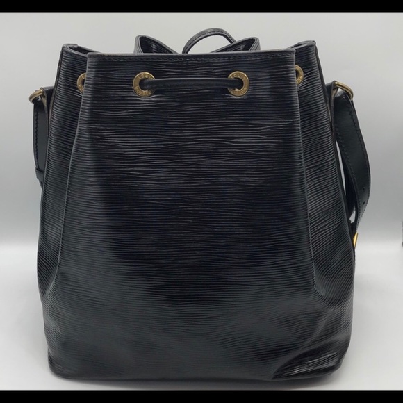 Louis Vuitton black Epi Drawstring Bucket Bag - Picture 2 of 8